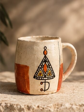 Hand-Painted Berber Symbol Mugs – Mixed Set of 5 or 10 | Safi Ceramic